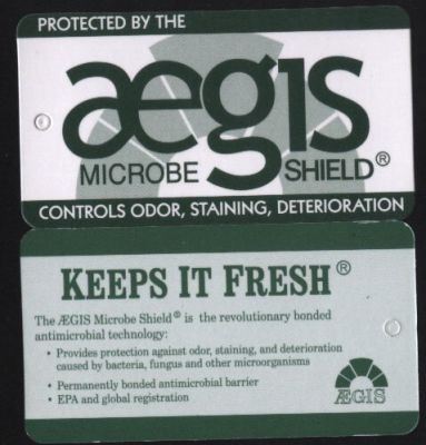AEGIS(AEM5700&AEM5772/5)是由美國知名生技大廠道康寧生產的防霉抗菌劑。AEGIS MICROBE SHEILD 微生物防護處理技術首先通過EPA(美國環境保護局)注冊，核準可被應用在生活中各式各樣的用品上